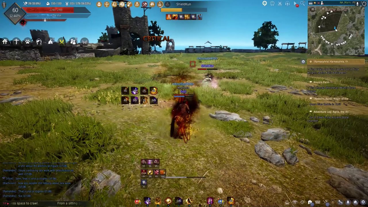 Black Desert online Hashashin ( Succession ) vs Nova (Awakening) YouTube