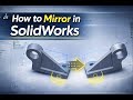Mirror in solidworks | Solidworks tutorials