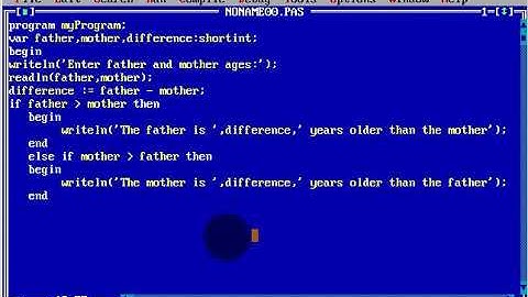 Turbo Pascal Programming  #19 ELSE IF
