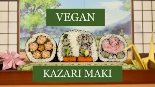 VEGAN DECORATIVE SUSHI ROLLS (ヴィーガン飾り巻き）✨