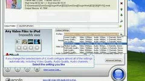 How to convert video files to ipod mp4