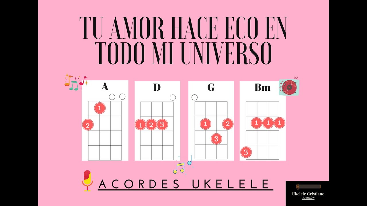 ACORDES UKELELE || ROJO - Tu Amor Hace Eco en Todo Mi Universo - YouTube