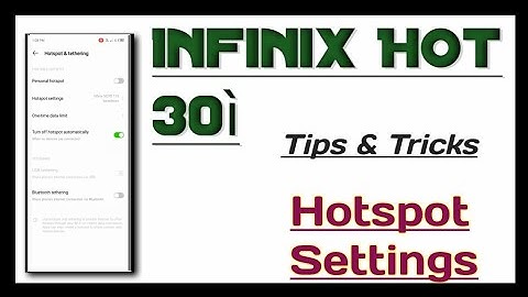 INFINIX 🔥 Hot 30i 📱 phone setting setup 👉Hotspot Settings