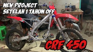 PART 1 New Project CRF 450 #crf450 #modified #trail #dirtbike #megapromodif #honda