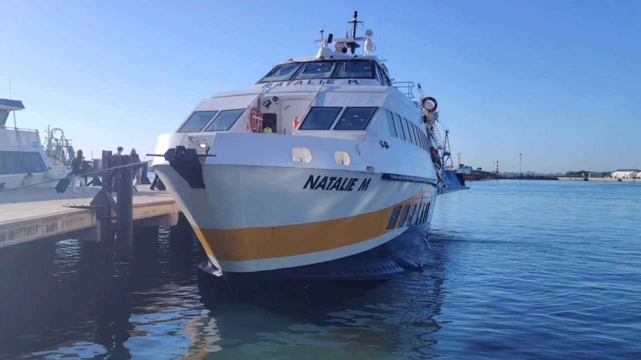 Viaggio di ritorno Trapani-Favignana con l'aliscafo Natalie M 