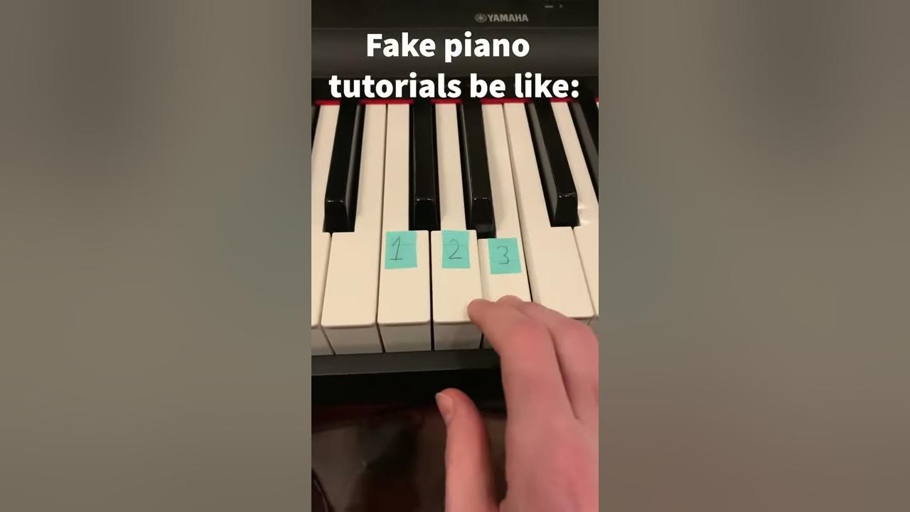 Fake piano tutorials be like... - YouTube