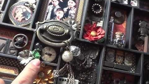 Graphic 45: Steampunk Spells "Fall - Love" Altered Printers Tray
