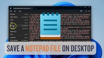 How to Save a Notepad File on Desktop — Simple Windows Tutorial!