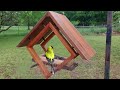 DIY Platform Bird Feeder: Attract Small and Large Birds (360-Degree Bird Watching)