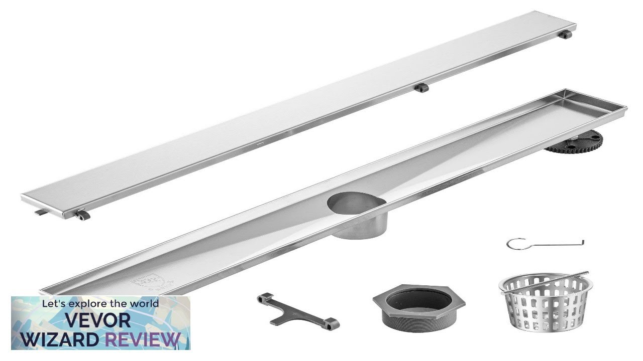 VEVOR 24Inch Linear Shower Drain Offset with Tile Insert CoverBrushed 304 Stainless Review
