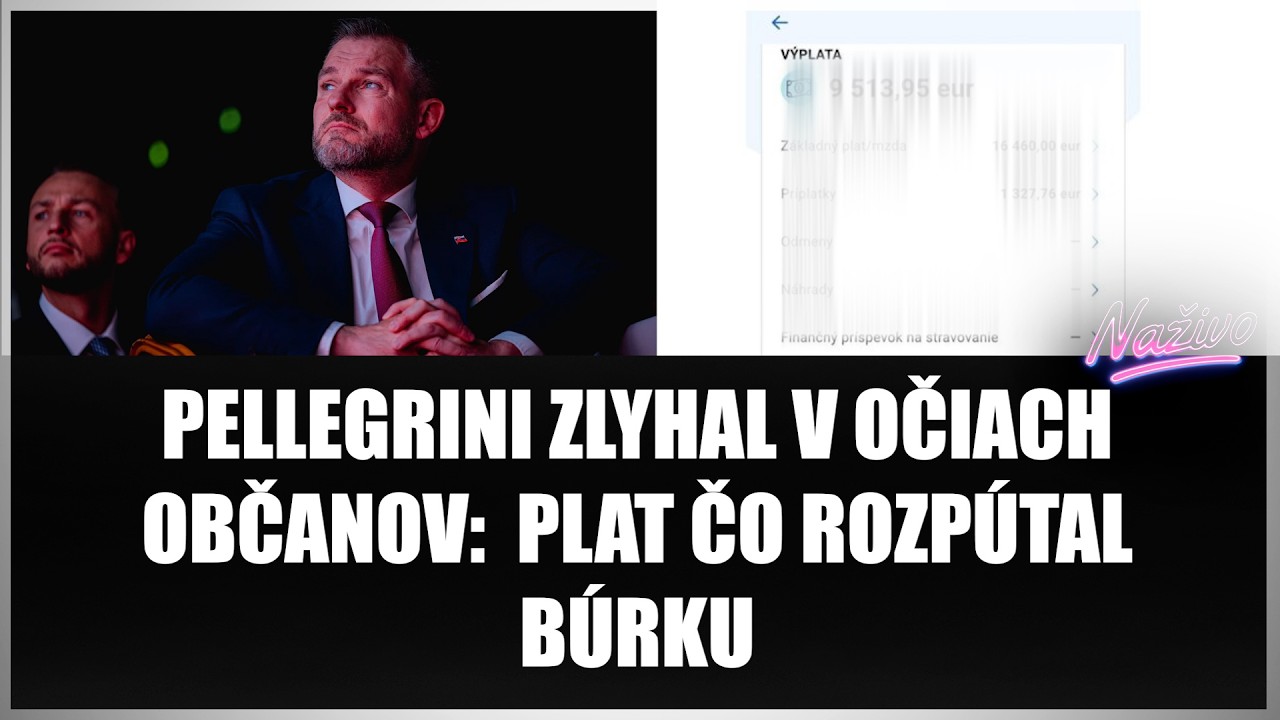 PELLEGRINI ZLYHAL V OČIACH OBČANOV: PLAT ČO ROZPÚTAL BÚRKU! Pokus o transparentnosť?