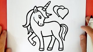 COMO DIBUJAR UN UNICORNIO