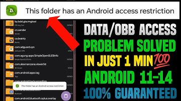 Obb/data folder access restriction - this folder has android access restriction Zarchiver