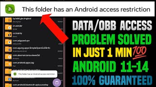Obb/data folder access restriction - this folder has android access restriction Zarchiver screenshot 4
