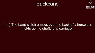 Backband