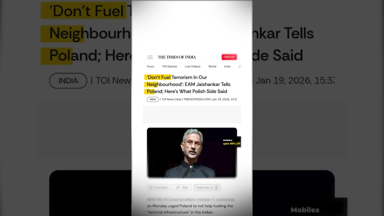 Don’t fuel ⛽️ Terrorism said by DR. S.JAISHANKAR But why ?and India’s message to the Bangladesh
