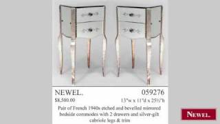 http://www.newel.com/PreviewImage.aspx?ItemID=11880 - Newel.com: Antique Pair of French 1940s etched and bevelled mirrored 