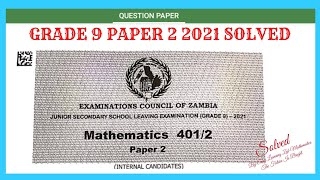 Grade 9 PAPER 2 2021 screenshot 5
