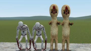 SCP-096:SL[OLD] VS SCP-173:CB!! Garrys Mod Sandbox
