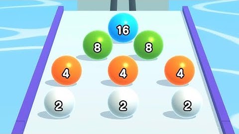 Ball Run 2048 - All Levels Gameplay Android,iOS Level-45