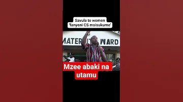 Mzee Abakie Na Mahali Pa Utamu Savula 