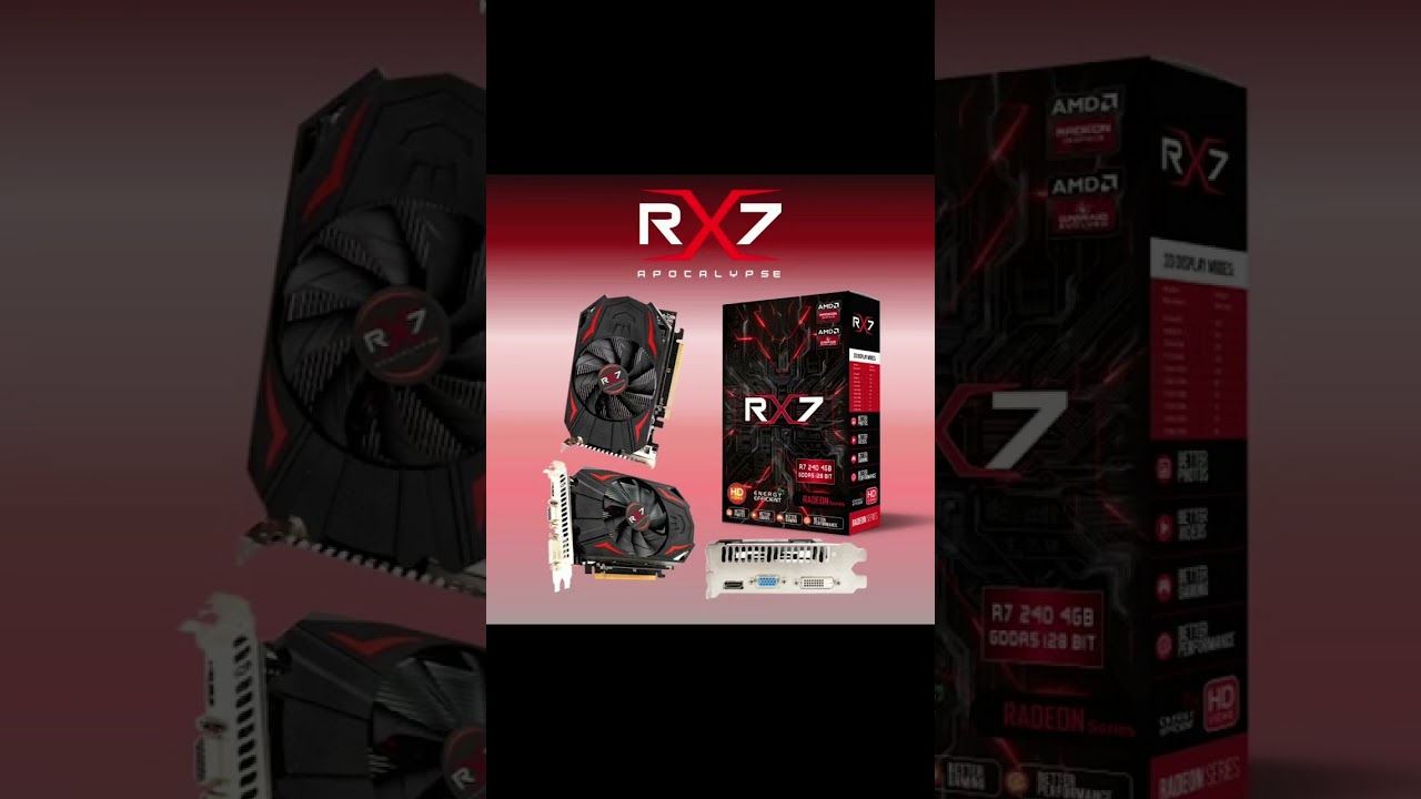 VGA RX7 R7 240 4GB DDR5 128 BIT REAL CAPACITY RESMI!