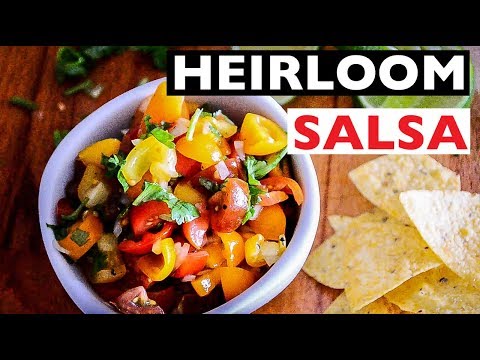 Fresh tomato salsa, from the video