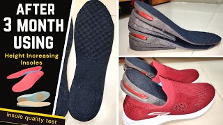 After 3 month using -- Height Increasing Insoles for Men and Women 3 inch Adjustable detail review. screenshot 2