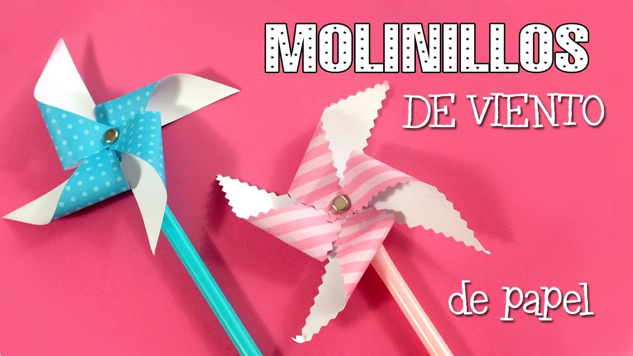 Como hacer molinillo de papel