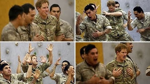 Prince Harry is welcomed with the haka in New Zealand