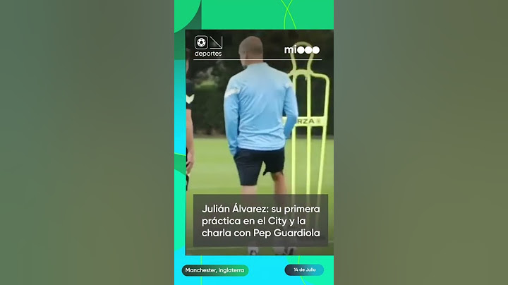 Julián Álvarez y la charla con Pep Guardiola.