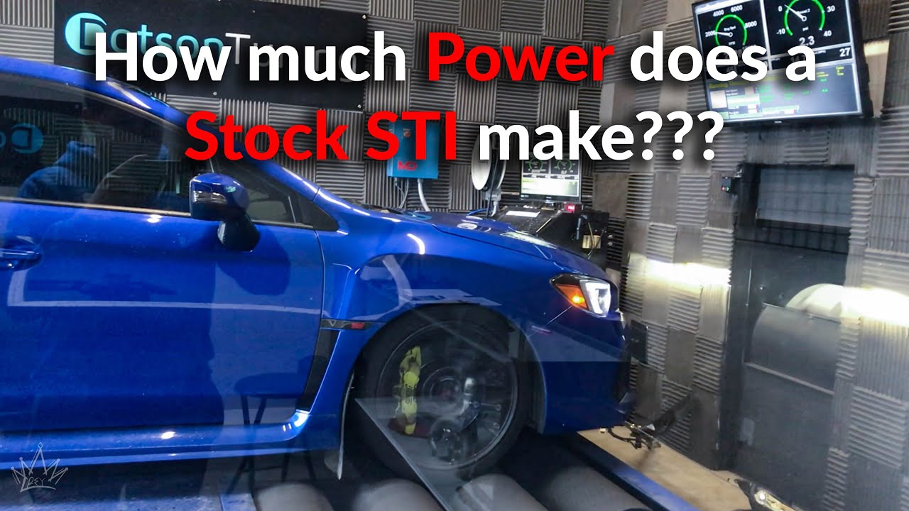 How Much Power Does A Stock Sti Make?? Running My Stock 2019 Sti On The Dyno!!