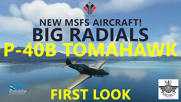 MSFS Addons | Big Radials P-40B Tomahawk World War 2 Aircraft! [First Look and Review]