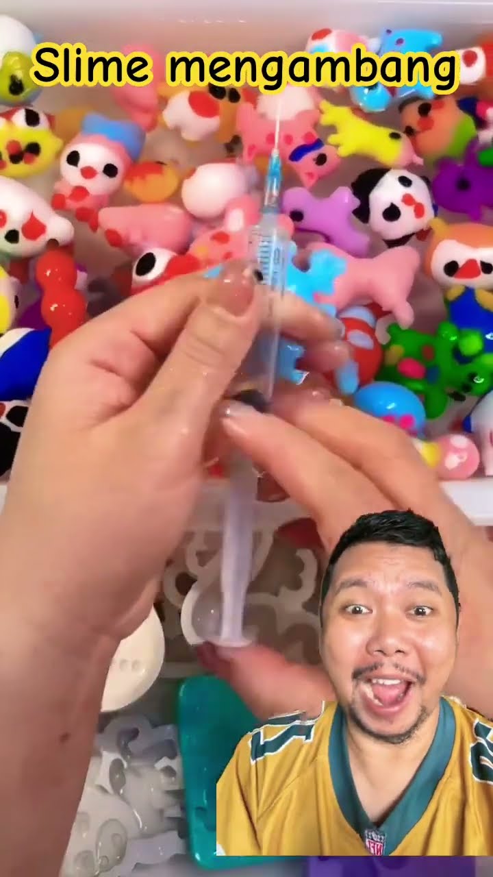 SLIME MENGAMBANG ANEKA KARAKTER LUCU!!!??#shortsfeed #shorts #funny