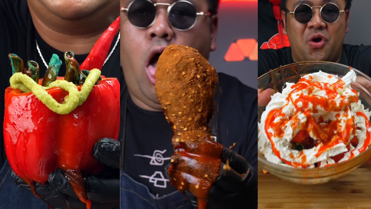 กิน 10 เมนูเผ็ด แสบ แปลกก No Reaction BANKII