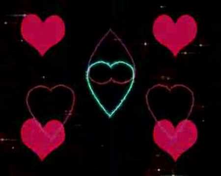 hearts with rotating sparkle vj loop
