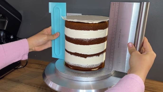 Disque à gâteau rond en acrylique crème au beurre Lot de 2 Ensemble de 2  disques