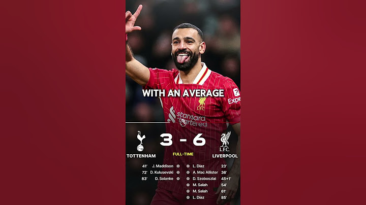 Tottenham Hotspur 3-6 Liverpool FC | Premier League 2024/25 #football #soccer #shorts