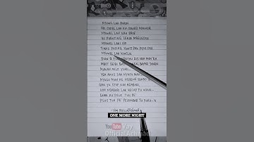 Thumbnail of Maroon 5 - One More Night | Yang Ku Dengar #lirikparodi