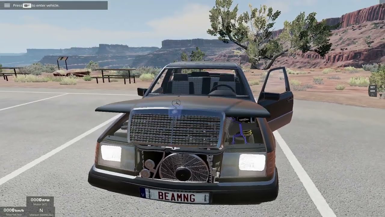 Mercedes-Benz 200E W124 1992 - Test Drive (BeamNG.Drive )