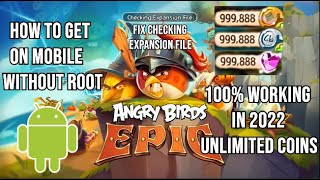 Android Game Mod-Hacks - [Update] Angry Birds Epic v1.3.0 1. Infinite Coins  2. Infinite Snoutlings 3. Infinite Friendship Credit: hokage242 วิธีลง -  Installing - ดาวโหลดมาทั้งไฟล์ Apk และ Obb - แตกไฟล์ Data Obb (