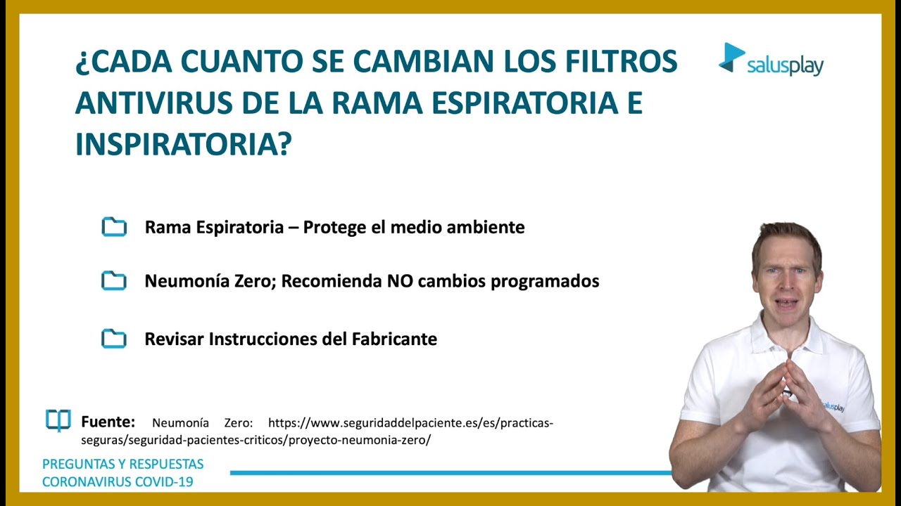 cada CUÁNTO TIEMPO se cambian los FILTROS ANTIVIRUS del RESPIRADOR? -  YouTube