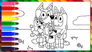 Vamos a dibujar a la familia del cachorro Bluey con brillantina | ¡Tutorial de dibujo fácil! by SUPER SLICK SLIME SAM 109,365 views 1 month ago 12 minutes, 40 seconds
