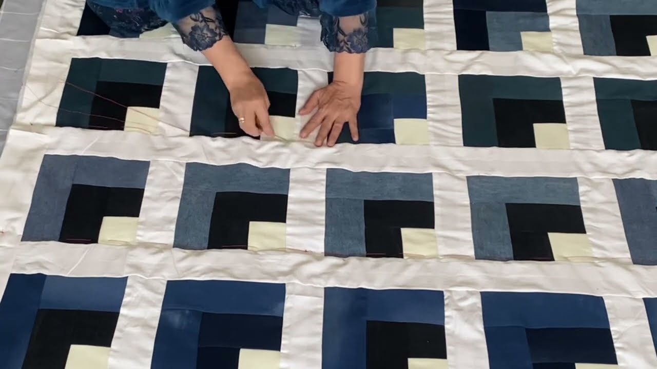 3 D одеяло из джинс.