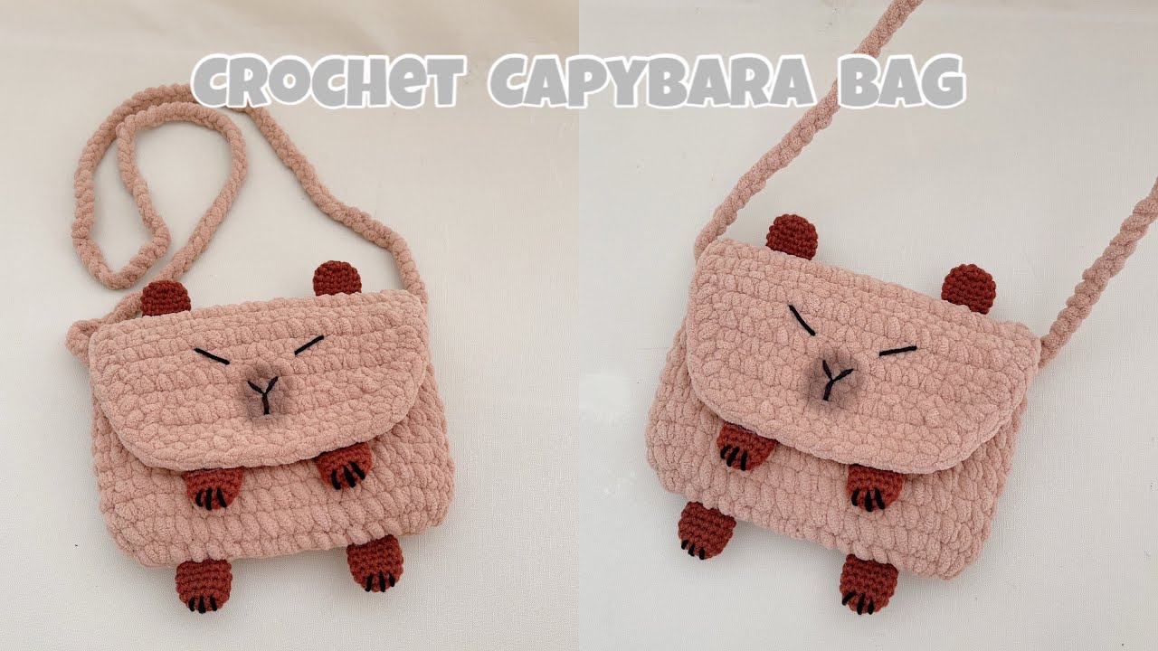 Crochet Capybara Bag | Móc túi Capybara