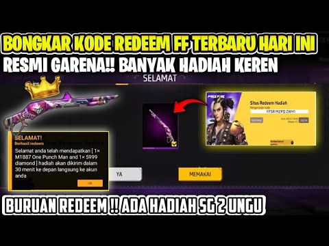 KODE REDEEM FREE FIRE TERBARU 15 FEBRUARI 2024 HARI INI