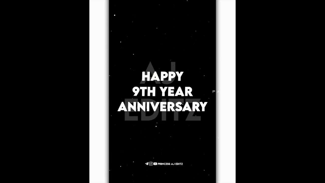 Happy 9th Year Anniversary Tamil Whatsapp Status Black Screen Video Princessajeditz