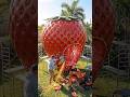 Turned a Massive Strawberry Into a Real Home 🍓 #shorts #construction #incredible
