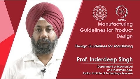 Design Guidelines for Machining