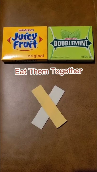 MUST TRY-Wrigley's Juicy Fruit plus Doublemint #shorts